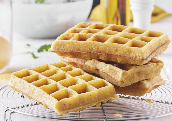 Polenta waffles